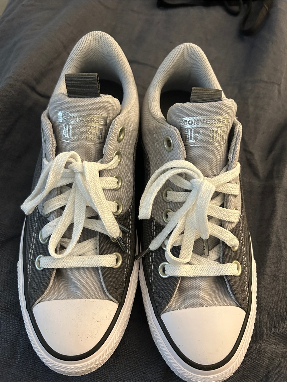 Converse All Star Sneakers in Light Gray and Dark Gray